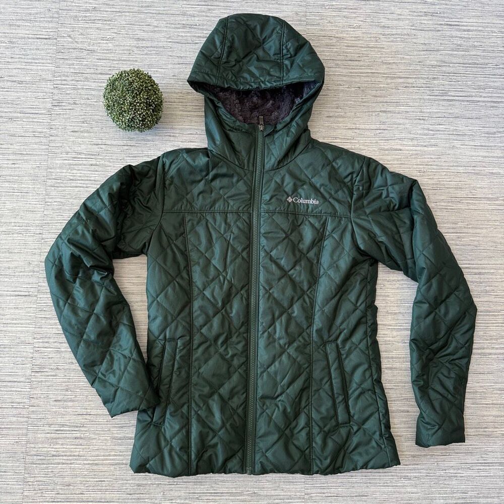 Columbia Women's Copper Crest Hooded Jacket Green Size Small  K